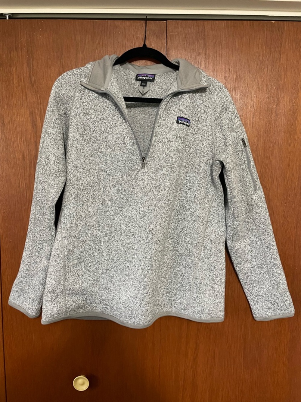 Patagonia Gray Quarter-Zip Better Sweater Pullover